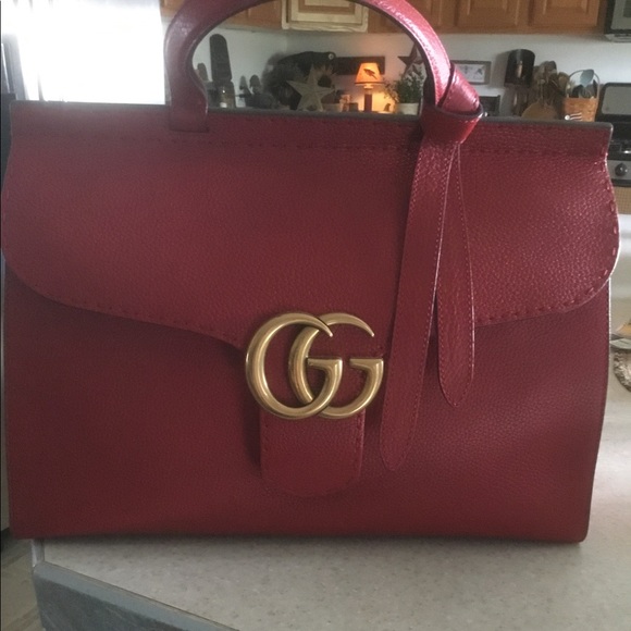 gucci marmont top handle large